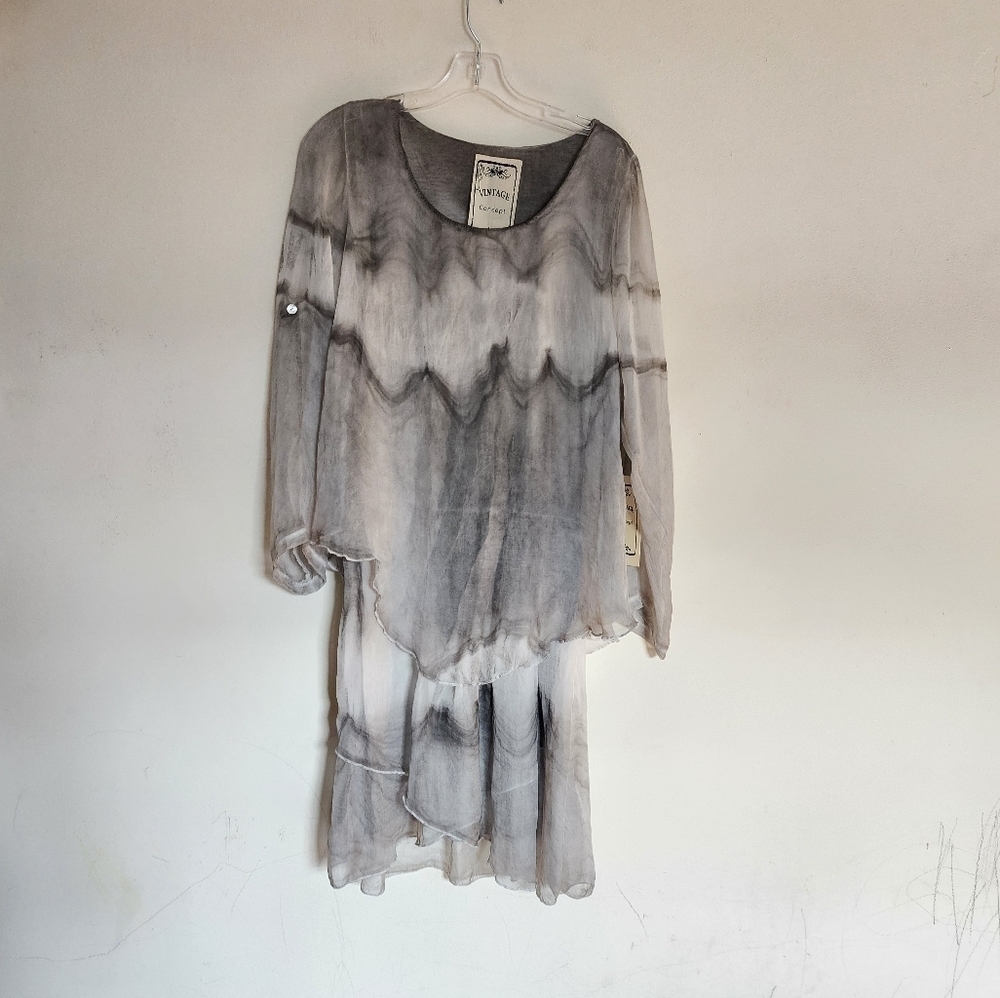 NWT Vintage Concept Boho Style Tiered Lightweight Dress size Large